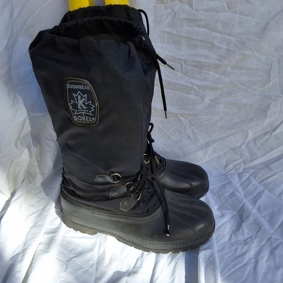 Sorel Snowbear lined black Waterproof snow boots with steel Shank 10 main image 9